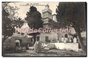Old Postcard ALGIERS the mosque of Sidi Abderhaman