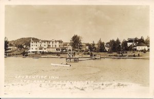 RPPC Ste. Agathe QC CANADA, Laurentide Inn, Boat Dock 1910 Province de Quebec