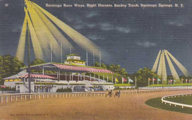 Harness Horse Racing - Saratoga Springs NY, New York pm 1950