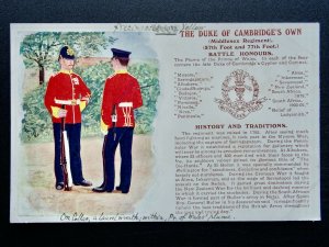 History & Tradition THE MIDDLESEX REGIMENT Postcard Gale & Polden No.86a