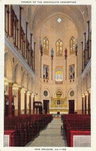 NEW ORLEANS, LA Louisiana CHURCH OF THE IMMACULATE CONCEPTION~Interior  c1940's