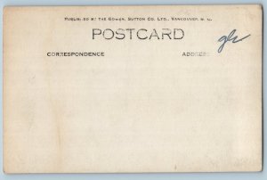 Vancouver Canada Postcard Pauline Johnson Monument Stanley Park c1920's RPPC