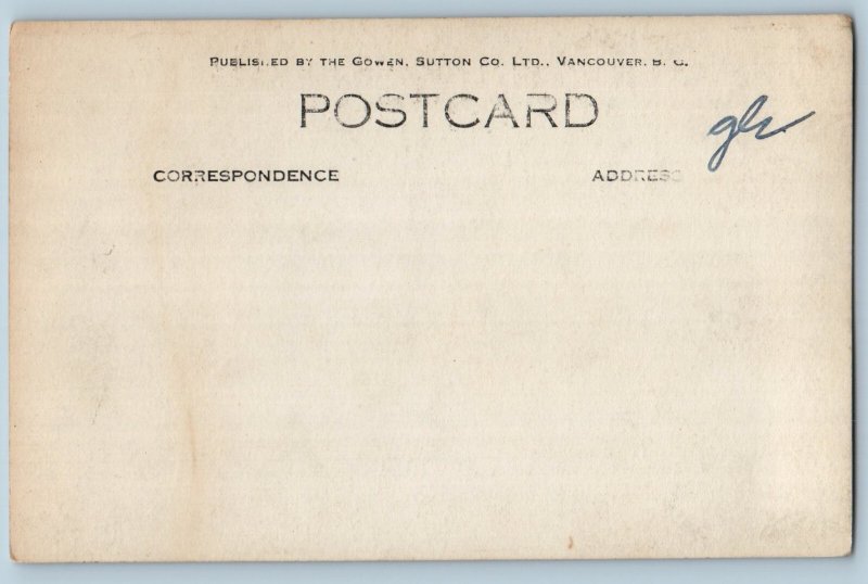 Vancouver Canada Postcard Pauline Johnson Monument Stanley Park c1920's RPPC