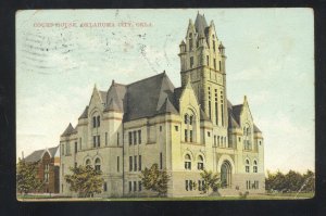 OKLAHOMA CITY OKLAHOMA COUNTY COURT HOUSE 1908 VINTAGE POSTCARD