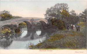 ABERFOYLE STERLINGSHIRE SCOTLAND UK  STONE ARCHED BRIDGE WATTS' SERIES POSTCARD