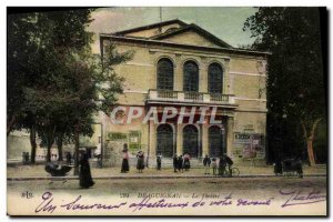 Old Postcard The Theater Draguignan