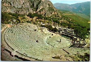 M-67256 The Theatre and the Temple of Apollo Delphi Greece