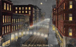 Granby Street at Moonlight Night Norfolk Virginia 1910c postcard