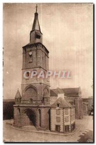 Old Postcard The souterrraine (Creuse) Eglise Notre Dame and Saint andre (ele...