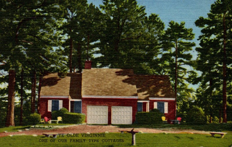 Virginia McKkenney Ye Olde Virginnie Family Type Cabin Curteich