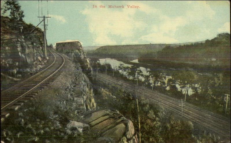 Mohawk Valley NY RR Train Tracks c1910 Postcard #4