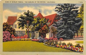 Home of Shirley Temple The Darling of The Movies View Postcard Backing 