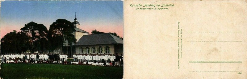 CPA AK INDONESIA Rynsche Jending Sumatra De Kweekschool te Sipoholon (392377)