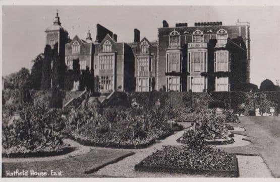 Hatfield House East Gardens Hertfordshire Real Photo Postcard