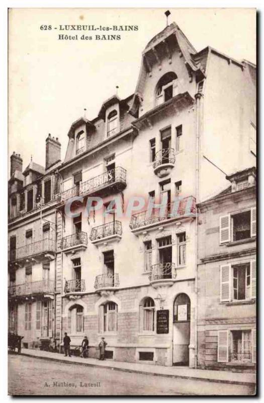 Luxeuil les Bains - Hotel des Bains - Old Postcard