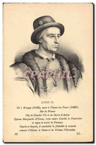 Old Postcard King Louis XI of France