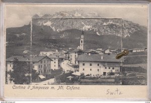 Cortina d'Ampezzo m. Mt. Tofana , Italy , 1906 ; Novelty Pop-out views postcard