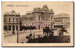 Old Postcard Genova Stazione Brignole