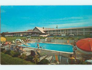 Unused Pre-1980 OLD CARS & SEAPORT MOTOR INN MOTEL Mystic CT s3395@