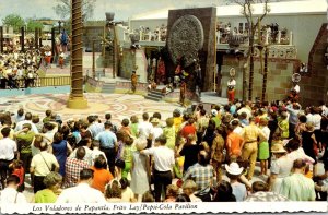 Texas San Antonio 1968 Hemis Fair Frito Lay/Pepsi Cola Pavilion Los Voladores...