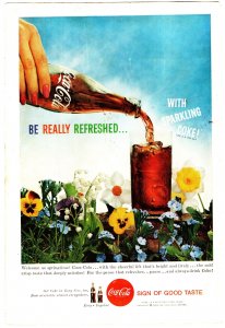 Coca Cola Sign of Good Taste, Kodak Camera, Advertising National Geographic 1959