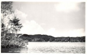 Vintage Postcard 1920's Third Lake Mountain View Adirondacks Mountains New York