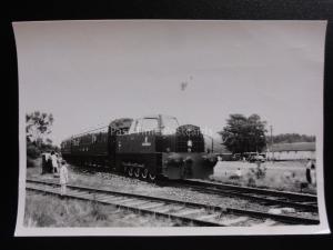 26B - diesel locomotive & railway real photography 8 cm x 6 cm-