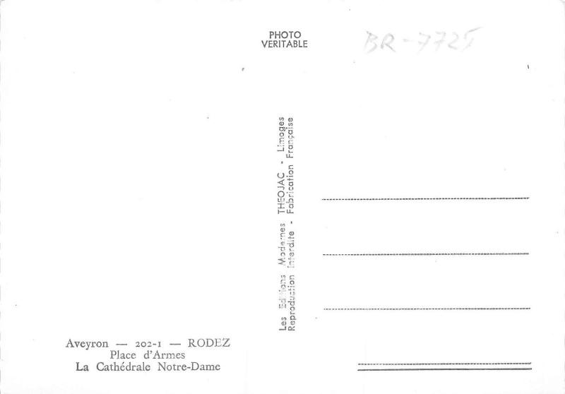 BR7725 Rodez Place d Armes la Cathedrale notre Dame   france