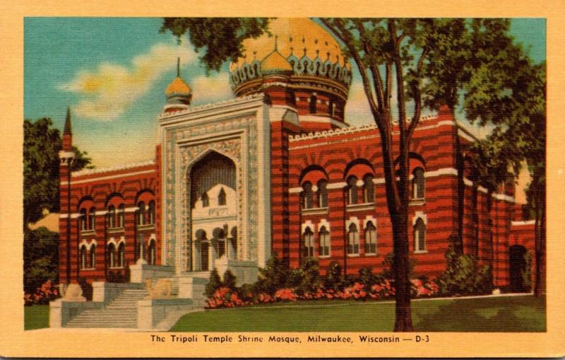 Wisconsin Milwaukee The Tripoli Temple Shrine Mosque Dexter Press