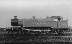 Abergavenny Train No 326 Welsh Railway Real Photo Old Postcard