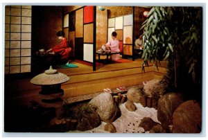 c1950's Maiko Gardens Japanese Restaurant Vancouver BC Canada Postcard