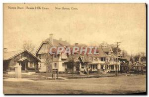 Old Postcard Norton Street Beaver Hills Estate New Haven Conn