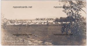 RPPC, Enampment 10th Reg. Ft Frederick, Lake Champlain NY 