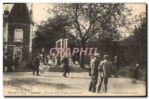 Old Postcard surroundings Nancy Trianon Coin games Croquet Swing