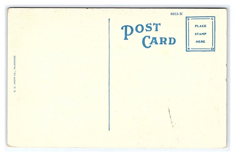 Postcard St. Luke's Hospital Wellington Kans. Kansas