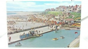 Vintage Postcard Children in Paddle Boats on the Boating Lake Bridlington 1970