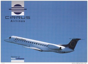 CIRRUS Airlines Embraer ERJ-145 Airplane , Flughafen Saarbrucken , Germany , ...