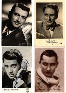 CINÉMA MOVIE FILM STARS HOMMES (Male) with AUTOGRAPHS 38 CPA