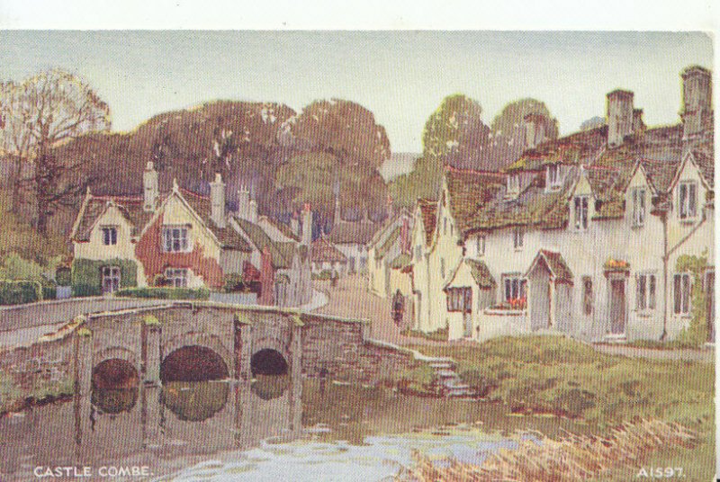 Wiltshire Postcard - Castle Combe - Ref TZ3698