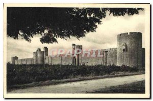 Postcard Old Aigues Mortes Ramparts Facing East