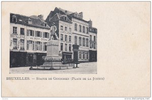 Statue De Gendebien (Place De La Justice), BRUXELLES, Belgium, 1900-1910s