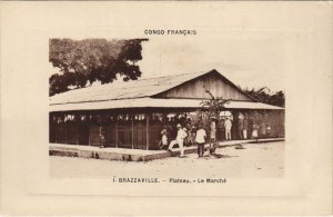 PC BRAZZAVILLE PLATEAU LE MARHCE MARKET FRENCH CONGO (A23981)