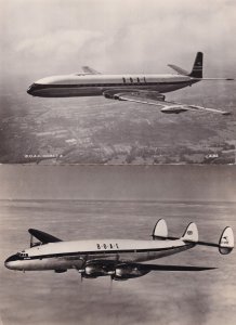 BOAC Constellation Comet 4 TWO London Plane RPC Postcard s