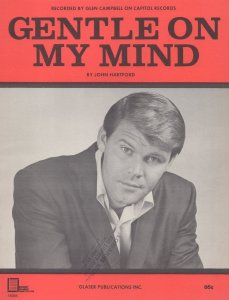 Glen Campbell Gentle On My Mind Rare Sheet Music