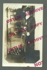 Lincoln NEBRASKA RPPC 1923 STATE PRISON Penitentiary ESCAPE ATTEMPT Man as Woman