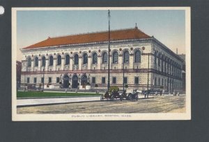 Ca 1920 Post Card Boston MA Public Library