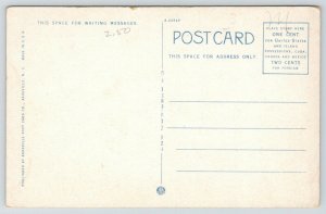 Greenwood South Carolina~Red Brick US Post Office~Cupola~1920s Postcard 