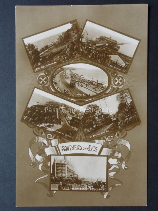 Essex: Southend on Sea, 6 Image Multiview c1925 Real Photograph Postcard