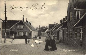 Varde Denmark Morreport c1910 Postcard