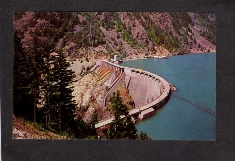 WA Seattle Diablo Power Plant Dam Skagit River Washington State Postcard